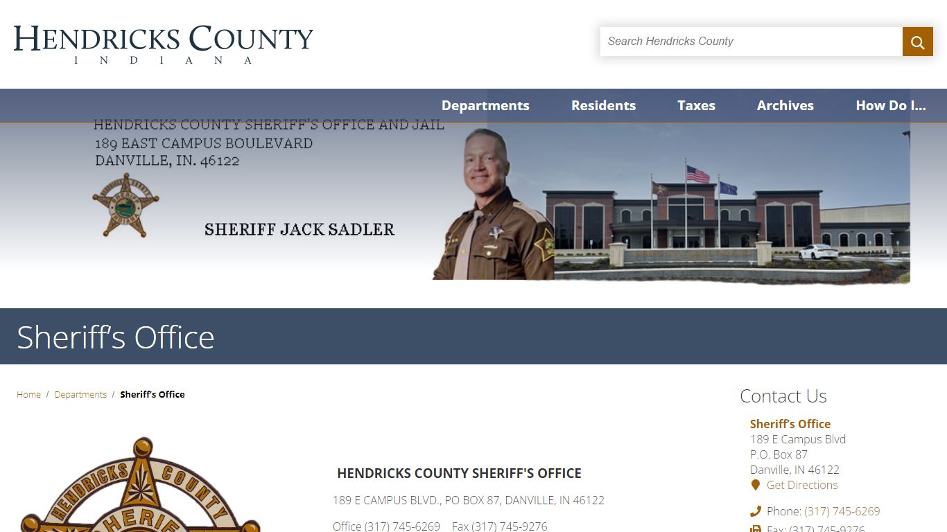 Sheriff’s Office / Hendricks County, Indiana